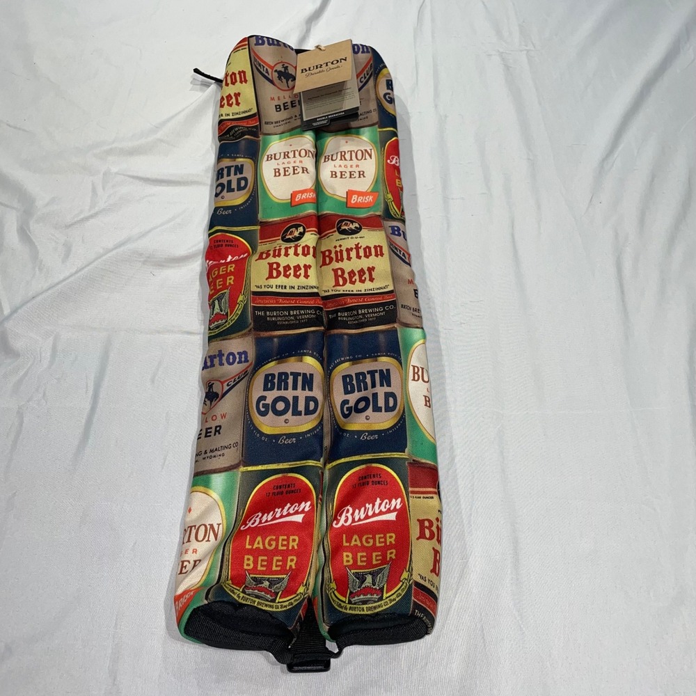 Burton Double Beeracuda 4L Insulated Beverage Cooler Bag Vintage Beer Label NWT
